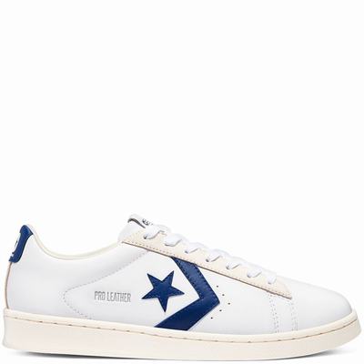 Férfi Converse Pro Leather Tornacipő CO8137294 Fehér/Kék